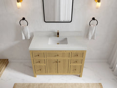 Sonoma White Oak 48 in. W x 22 in. D Single Sink Bathroom Vanity - photo 2