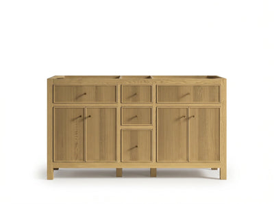 Sonoma White Oak 60 in. W x 22 in. D Double Sink Bathroom Vanity - Willow Bath and Vanity
