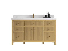 Sonoma White Oak 60 in. W x 22 in. D Single Sink Bathroom Vanity - photo 1