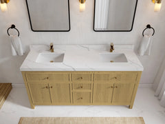 Sonoma White Oak 72 in. W x 22 in. D Double Sink Bathroom Vanity - photo 2