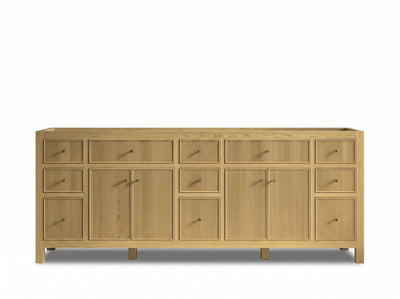 Sonoma White Oak 84 in. W x 22 in. D Double Sink Bathroom Vanity - Willow Bath and Vanity