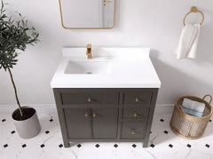Sonoma 36 in. W x 22 in. D Left Offset Sink Bathroom Vanity - photo 4