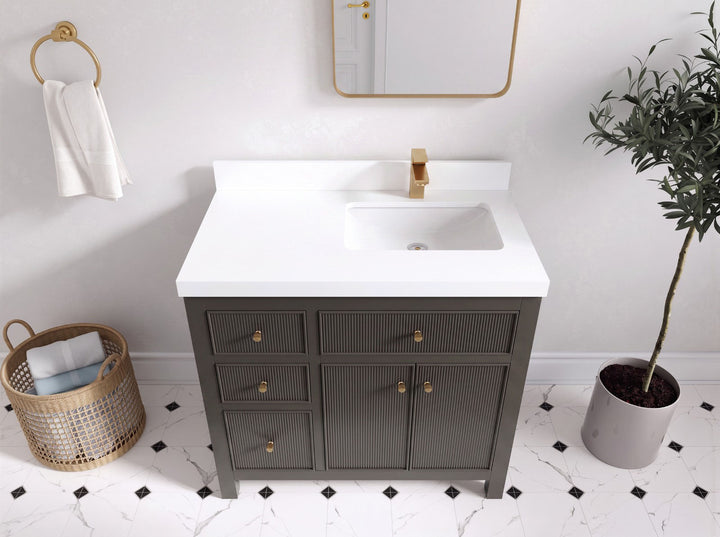 Sonoma 36 in. W x 22 in. D Right Offset Sink Bathroom Vanity - photo 2