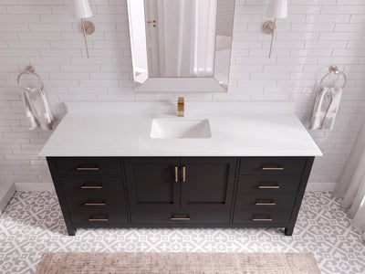Malibu 72 in. W x 22 in. D Single Sink Bathroom Vanity