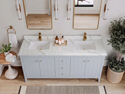 Atlanta 72 in. W x 22 in. D Double Sink Bathroom Vanity