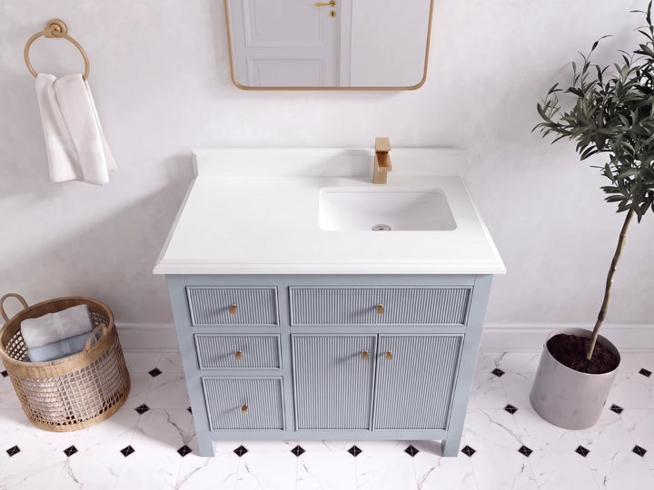 Sonoma 36 in. W x 22 in. D Right Offset Sink Bathroom Vanity - photo 25