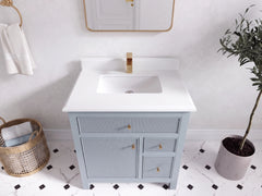Sonoma 30 in W x 22 in D Reeded Free Standing Single Sink Bathroom Vanity - photo 29