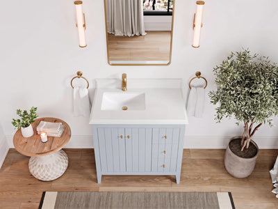 Atlanta 36 in. W x 22 in. D Left Offset Sink Bathroom Vanity