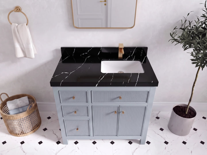 Sonoma 36 in. W x 22 in. D Right Offset Sink Bathroom Vanity - photo 6
