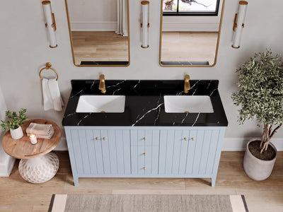 Atlanta 60 in. W x 22 in. D Double Sink Bathroom Vanity