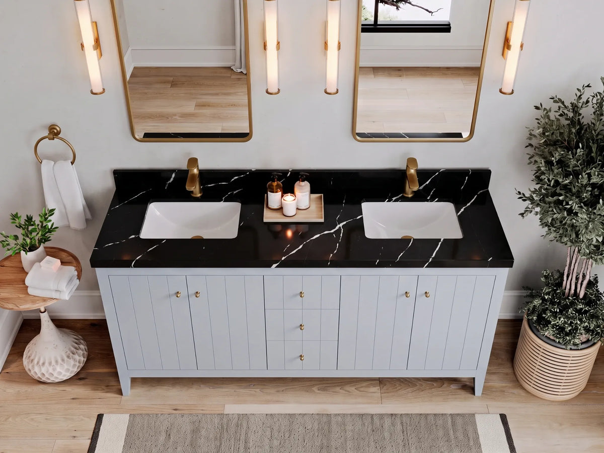 Atlanta 72 in. W x 22 in. D Double Sink Bathroom Vanity