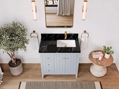 Atlanta 36 in. W x 22 in. D Right Offset Sink Bathroom Vanity