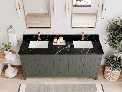 Atlanta 72 in. W x 22 in. D Double Sink Bathroom Vanity