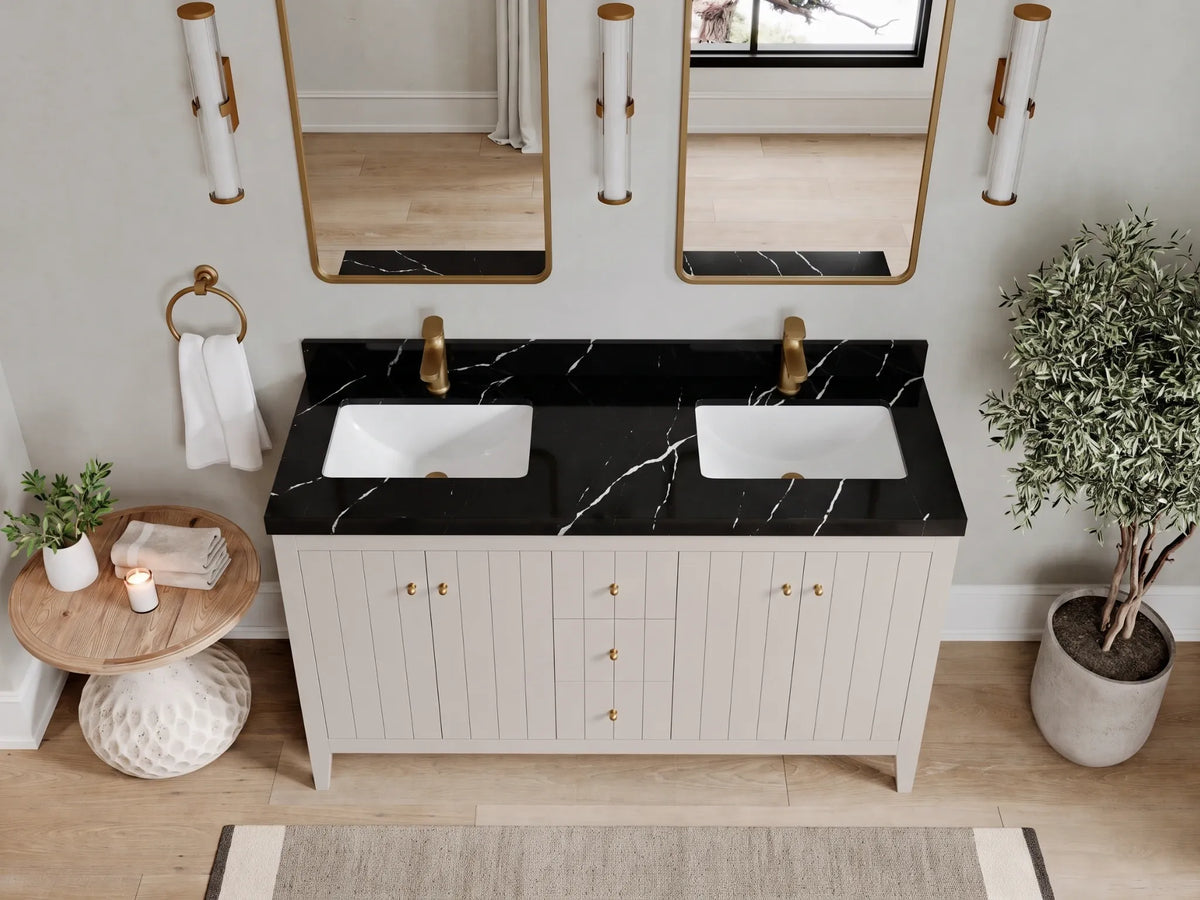 Atlanta 60 in. W x 22 in. D Double Sink Bathroom Vanity