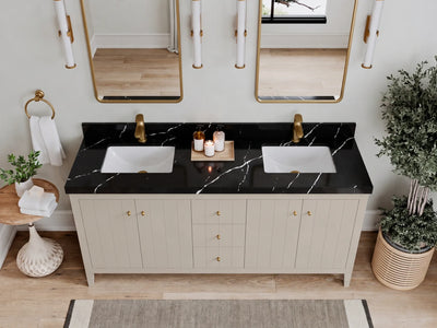 Atlanta 72 in. W x 22 in. D Double Sink Bathroom Vanity