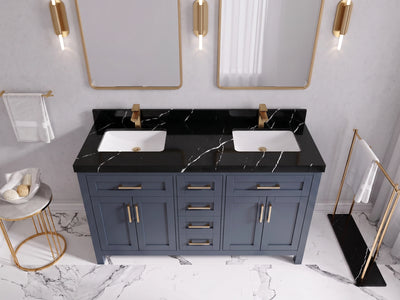 Cambridge 60 in. W x 22 in. D Double Sink Bathroom Vanity