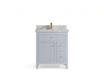 Sonoma 30 in W x 22 in D Reeded Free Standing Single Sink Bathroom Vanity