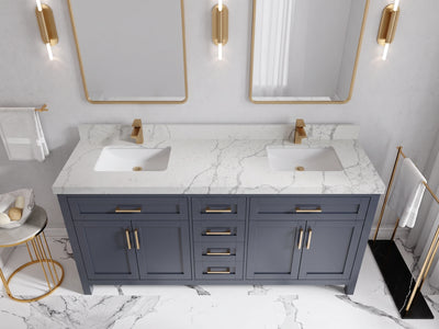 Cambridge 72 in. W x 22 in. D Double Sink Bathroom Vanity