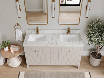 Atlanta 60 in. W x 22 in. D Double Sink Bathroom Vanity
