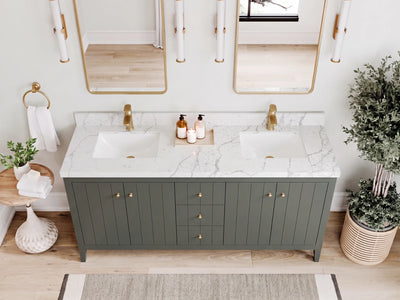Atlanta 72 in. W x 22 in. D Double Sink Bathroom Vanity