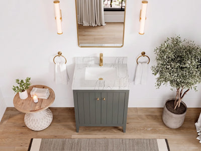 Atlanta 36 in. W x 22 in. D Center Sink Bathroom Vanity for Modern Elegant Bathrooms
