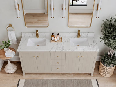 Atlanta 72 in. W x 22 in. D Double Sink Bathroom Vanity