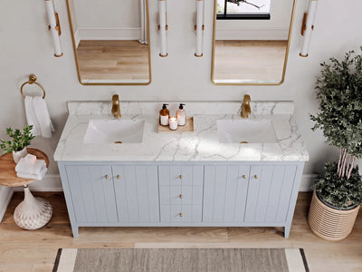 Atlanta 72 in. W x 22 in. D Double Sink Bathroom Vanity