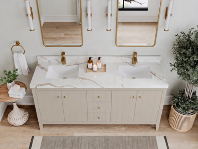 Atlanta 72 in. W x 22 in. D Double Sink Bathroom Vanity