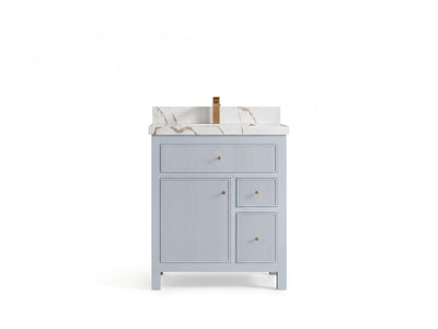 Sonoma 30 in W x 22 in D Reeded Free Standing Single Sink Bathroom Vanity