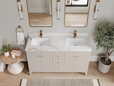 Atlanta 60 in. W x 22 in. D Double Sink Bathroom Vanity