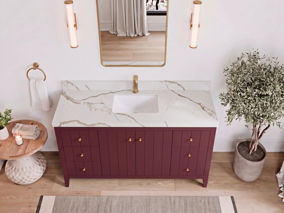 Atlanta 60 in. W x 22 in. D Single Sink Bathroom Vanity