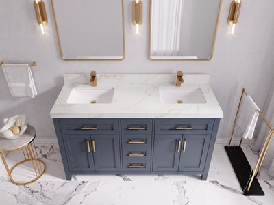 Cambridge 60 in. W x 22 in. D Double Sink Bathroom Vanity