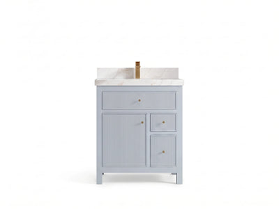 Sonoma 30 in W x 22 in D Reeded Free Standing Single Sink Bathroom Vanity