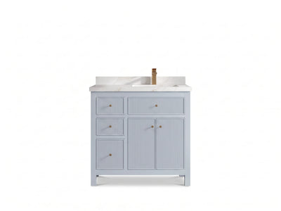 Sonoma 36 in. W x 22 in. D Right Offset Sink Bathroom Vanity