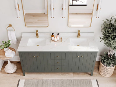 Atlanta 72 in. W x 22 in. D Double Sink Bathroom Vanity
