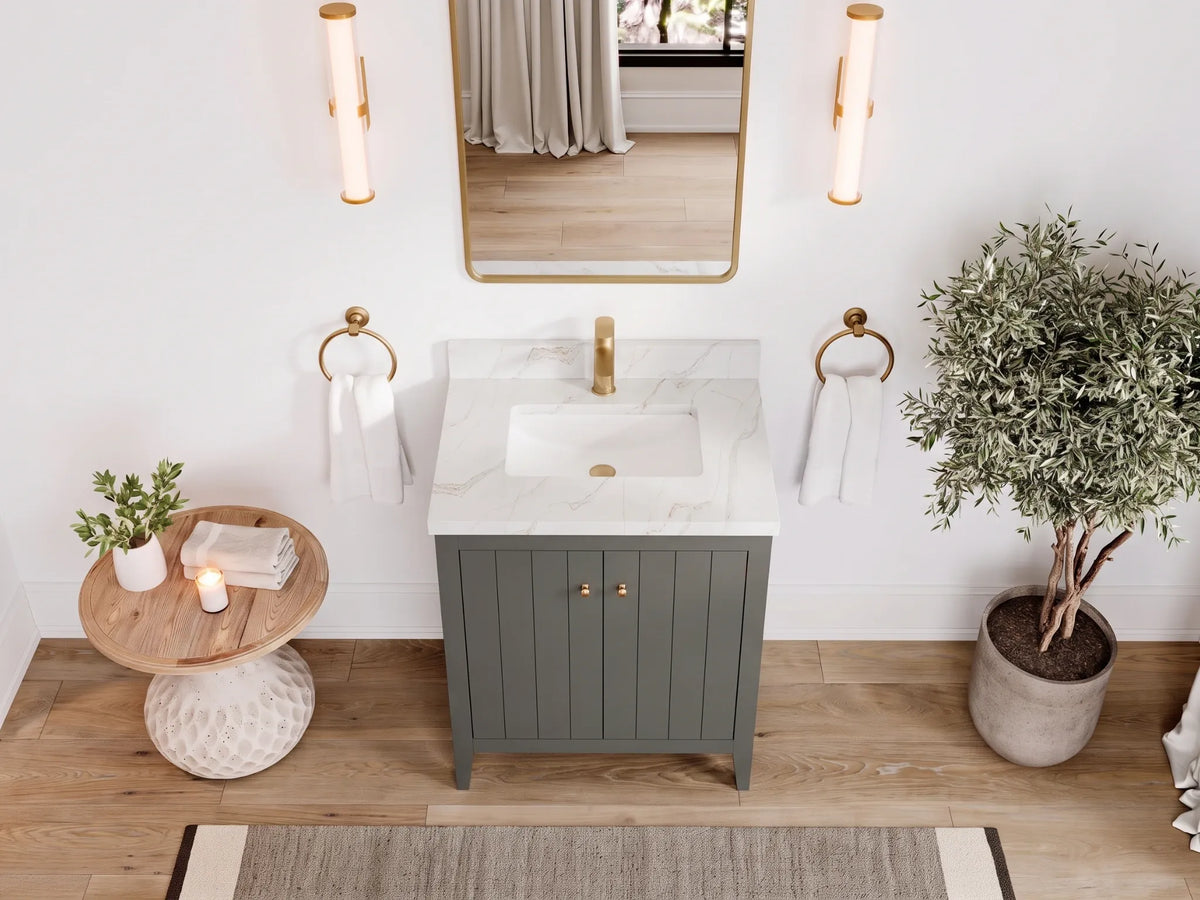 Atlanta 36 in. W x 22 in. D Center Sink Bathroom Vanity for Modern Elegant Bathrooms