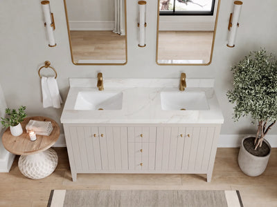 Atlanta 60 in. W x 22 in. D Double Sink Bathroom Vanity