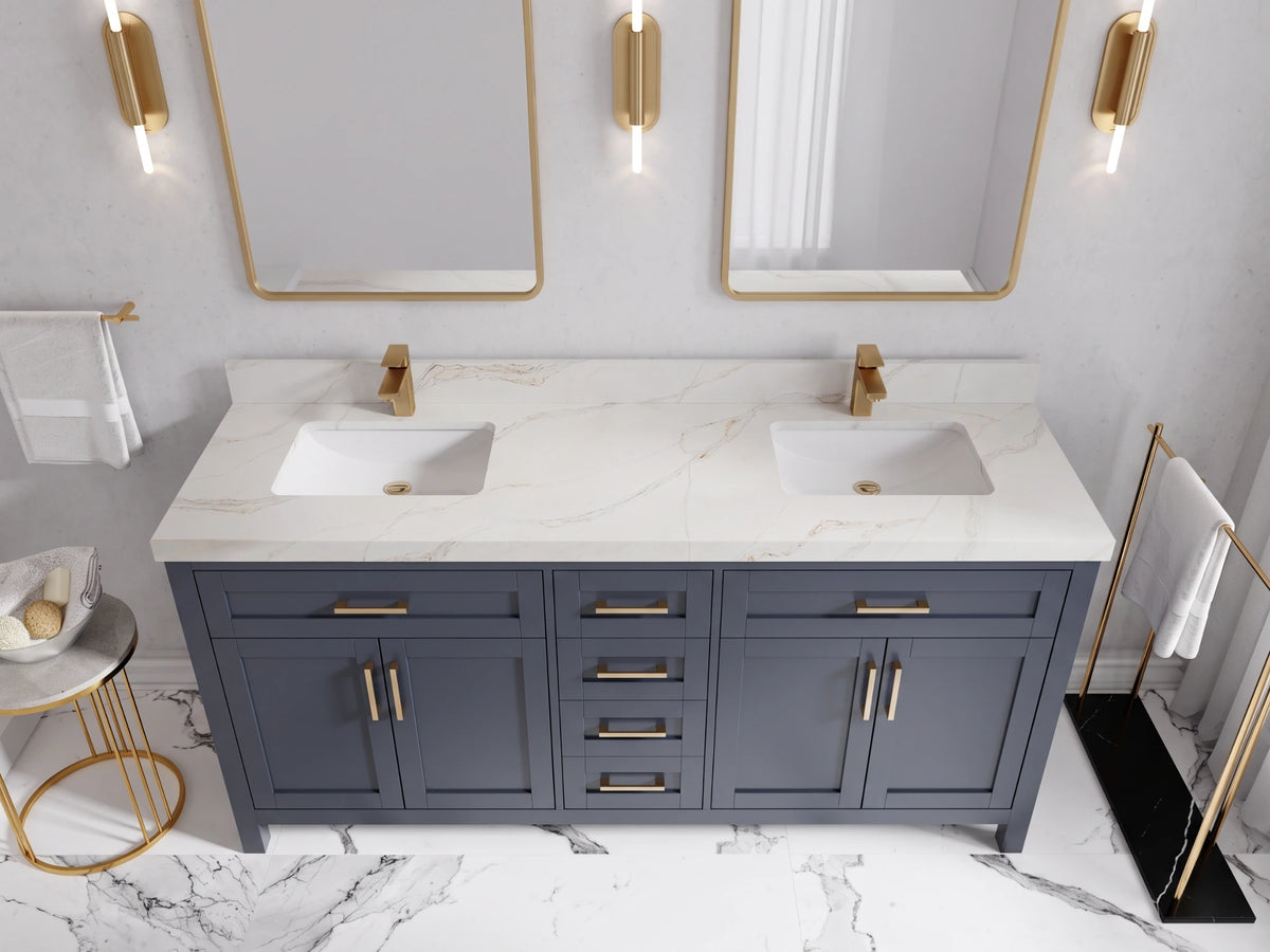 Cambridge 72 in. W x 22 in. D Double Sink Bathroom Vanity