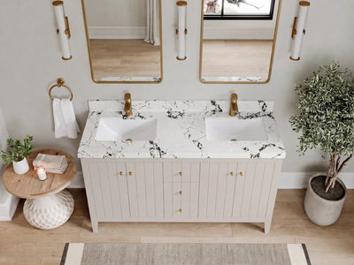 Atlanta 60 in. W x 22 in. D Double Sink Bathroom Vanity
