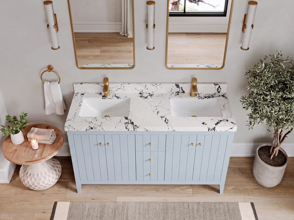 Atlanta 60 in. W x 22 in. D Double Sink Bathroom Vanity