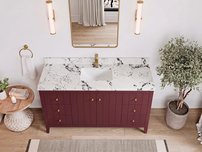 Atlanta 60 in. W x 22 in. D Single Sink Bathroom Vanity