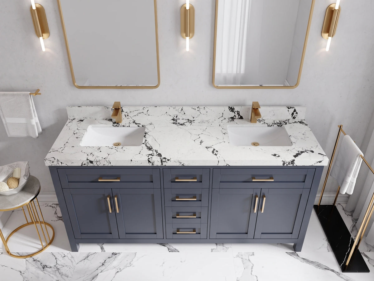 Cambridge 72 in. W x 22 in. D Double Sink Bathroom Vanity