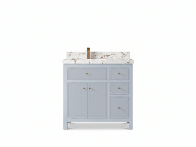Sonoma 36 in. W x 22 in. D Left Offset Sink Bathroom Vanity