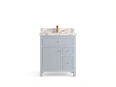 Sonoma 30 in W x 22 in D Reeded Free Standing Single Sink Bathroom Vanity