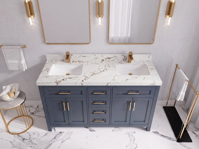 Cambridge 60 in. W x 22 in. D Double Sink Bathroom Vanity