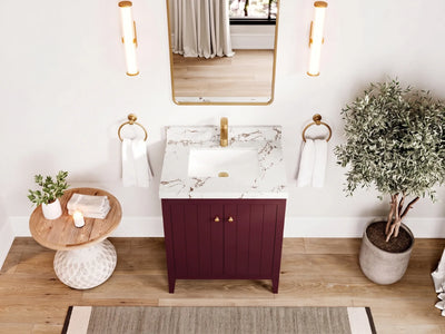 Atlanta 30 in. W x 22 in. D Single Sink Bathroom Vanity