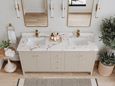 Atlanta 72 in. W x 22 in. D Double Sink Bathroom Vanity