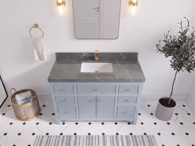 Sonoma 48 in W x 22 in D Free Standing Reeded Single Sink Bathroom Vanity