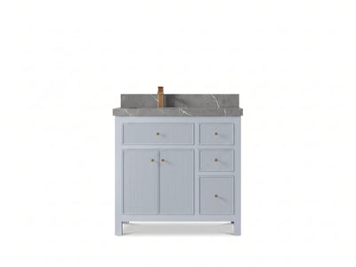 Sonoma 36 in. W x 22 in. D Left Offset Sink Bathroom Vanity