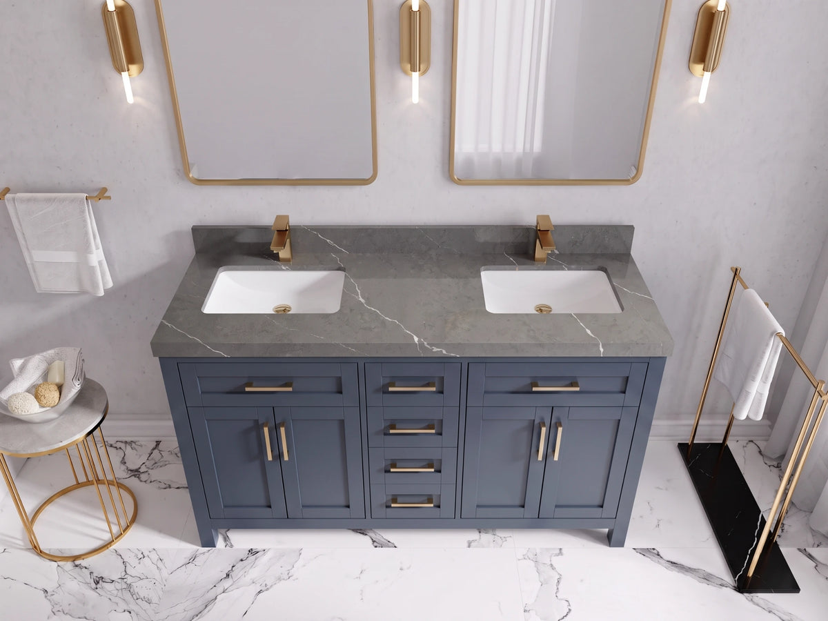 Cambridge 60 in. W x 22 in. D Double Sink Bathroom Vanity